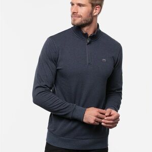 TravisMathew Cloud Quarter Zip 2.0 in Navy